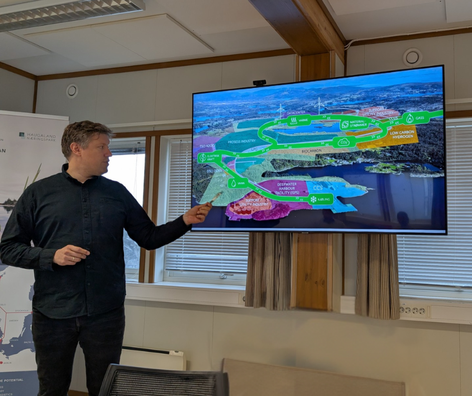 Bjarte B. Technical Business Developer discussing Haugaland's circular development plans.